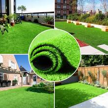 Césped Artificial Alfombra 2m x 5m Pasto Sintético Suave, Impermeable para Patio, Terraza, Decoración Exterior, Mascotas y Zonas de Juegos - Alfombra de césped 2*5m - Ver 5