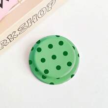 1PC Full Screen Polka Dot Minimalist Solid Color Candy Color Round Polka Dot Matte MagSafe Magnetic Air Cushion Phone Stand Foldable Telescopic Air Pad Adsorption Binge-Watching Finger Ring Support Holder Slouchy Person Gadget Super Beautiful Magnetic Phone Stand - Multicolor - View 11