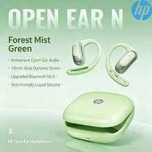 HP Earbud Bluetooth ini memiliki desain over-ear, driver dinamis 18mm, Bluetooth 6.0, dan diamankan dengan silikon cair untuk pemasangan yang stabil, sehingga cocok untuk berlari maupun bepergian. - View 14