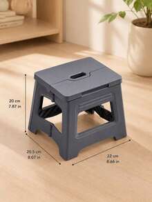 1PC Foldable Step Stool, Portable Folding Stool With Carry Handle, Lightweight Collapsible Plastic Footstool, Space-Saving Compact Seat For Adults , Bathroom, Kitchen, Bedroom, Living Room, Camping, Travel, Home Storage, Indoor & Outdoor Use,Sgabello - Multicolor - View 13