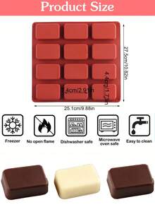 12-Cavity Rounded Rectangle Silicone Mold, Creative 3D Rectangular Handmade Soap Mold, Heat-Resistant Rounded Rectangle Silicone Mold, Suitable For Aromatherapy Candle Mold, Chocolate Mold, Cold Process Soap Mold, DIY Resin Mold, Baking Mold, Silicone Dropper Set - Multicolor - View 7