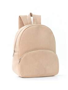 Printed Backpack Lightweight Daisy Pattern Front Pocket Bag Dual Zippers Casual Daily Use Bag Suitable For Travel, Outings And Gifts - Multicolor - View 8