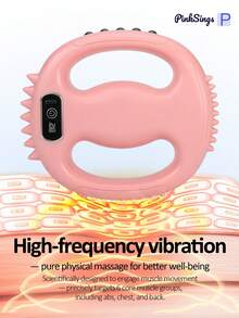PinkSings Fascia Ring Massager, 12-Speed Adjustable Vibration, Home Fitness Use | Multi-Function Full Body Fascia Ring With Waist Belt, Portable Wireless Massager For Abdomen, Thighs, Arms - Multicolor - View 6