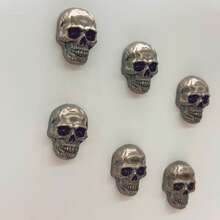 3pcs/Set Halloween Skull Funny Fridge Magnets, Halloween Decoration, These Exquisite Fridge Magnets Are Great Creative Gifts, Can Be Used To Decorate Kitchen, Whiteboard, Locker, Refrigerator, Also Suitable For Home Decor. - Style 1 - View 8