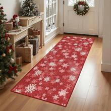 Alfombra de pasillo antideslizante para dormitorio, alfombra lavable con reverso de goma - Alfombra suave de pelo corto para cocina, lavandería, baño (61 x 244 cm, beige/marfil) - Burdeos - Ver 11