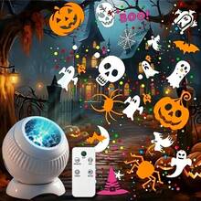 1 buah Lampu Proyeksi Pola Natal Halloween, Lampu Pesta Liburan, Berputar 360°, Cocok untuk Kamar Tidur, Ruang Tamu, Langit-langit dan Dinding Asrama, Dekorasi Suasana Langit Berbintang, Hadiah Ulang Tahun, Bertenaga USB - lampu proyeksi - View 2