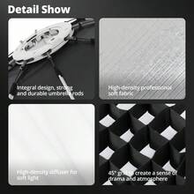 Ambitful Q7 55cm Quick Release Octagonal Softbox, Bowens Mount Portable Foldable Photography Soft Light Box For For Studio Photography Shooting - View 10