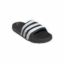 Adidas Three-Leaf Clover Men's And Women's Summer New Comfortable Sports Casual Three-Stripe Slide Sandals Beach Slippers - Black and White - View 10