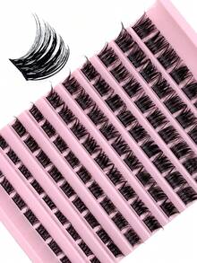 90pcs DIY False Eyelashes Cluster Lashes Natural Look Thick Look Soft And Fluffy Individual Lashes Lash Clusters Individual Lashes False Eyelashes Suitable For Beauty Enthusiasts - D - View 7