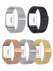 Magnetic Milanese Metal Band + Frame For 5.0 One/Peak/MG, Stainless Steel Adjustable Wristband, Charging Requires Detachment - Multicolor - View 10