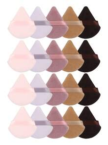 Triangle-Shaped Velvet Powder Puff 5/10/20/30/50/100pcs,Made Of Super-Soft Velvet, Designed For Contouring, Eye, And Corner, Suitable For All Skin Types. - Multicolor - View 8