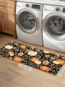 1/2pcs Autumn Thanksgiving Multi-Color Pumpkin Pattern Door Mat, Outdoor Welcome Mat, Carpet, Autumn Floor Mat, Thanksgiving Front Door Mat - Multicolor - View 17