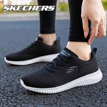 Skechers New Soft Sole Mesh Cushioning Casual Shoes Lightweight Breathable Sports Walking Shoes For Women - Black and White - View 6