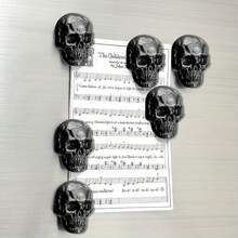 3pcs/Set Halloween Skull Funny Fridge Magnets, Halloween Decoration, These Exquisite Fridge Magnets Are Great Creative Gifts, Can Be Used To Decorate Kitchen, Whiteboard, Locker, Refrigerator, Also Suitable For Home Decor. - Style 1 - View 5