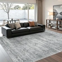 Alfombra de pasillo antideslizante para dormitorio, alfombra lavable con reverso de goma - Alfombra suave de pelo corto para cocina, lavandería, baño (61 x 244 cm, beige/marfil) - Gris Claro - Ver 9