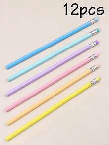 6-240pcs Customized Children's Pencils, Cute Colorful Stationery, Personalized Name Pencils, Custom School Opening Gift, Customizable Name Halloween Gift - Style B - View 46