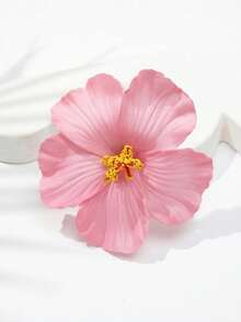 3pcs Hawaiian Hibiscus Flower Hair Clips, Tropical Floral Hair Claw, Suitable For Beach Vacation, Bohemian Style, Party And Elegant Daily Updo - Multicolor - View 13