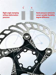 ZRACE 140mm 160mm Mountain Bike Floating Disc Brake Rotor High Heat Dissipation - Silver - View 5