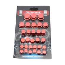1 Set Universal Motorcycle Decoration Accessories, Bike Handle Bar Screw Caps, Colorful UV Coated Screw Covers - one-size - View 17