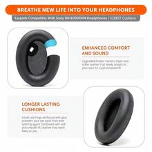 Soft Memory Foam Ear Pads Or Headband Cushions For WH-1000XM4 WH1000XM4 WH 1000 XM4 Earphone Earpads Replacement Earcups Drop Shipping - View 3