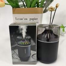 1pc Mini USB Air Humidifier With Colorful LED Night Light, Portable Ultrasonic Cool Mist Humidifier, Quiet Desktop Car Humidifier, Suitable For Bedroom And Office - Mist - View 13