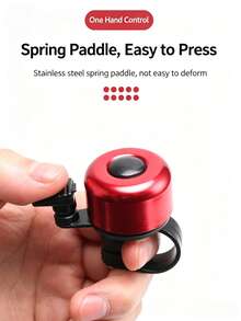 2Pcs Aluminum Alloy Bicycle Bell, Crisp And Loud Cycling Warning Bell, Lightweight And Easy To Install, Multiple Colors Available - Multicolor - View 6