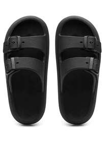 Sandalia Chinelo Birken Conforto Masculino  Verão Praia Tendencia - Preto - Visão 2