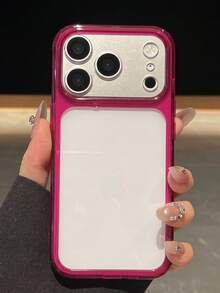 1件可愛磨砂透明四角防摔手機殼，適用於 iPhone 17 AIR 16 15 14 13 12 Pro Max Plus，軟背蓋糖果色 - 梅子色 - 查看 2