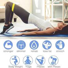 Resistance Band Loop, Elastic Fitness Hip Band, For Glutes And Legs Training, Yoga Pilates Home Fitness Strength Training Equipment - How Much - View 5