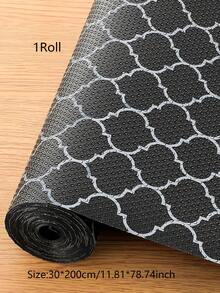1 Roll Thick Printing Non-Slip Shelf Liner, Non Adhesive Drawer Liner, Waterproof Non-Slip EVA Cabinet Mat, Washable Easy To Cut Fridge Liner For Kitchen Cupboard Pantry Storage - Lantern Pattern - View 15