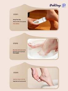 PinkSings Electric Foot Callus Remover & Foot Care Set - 2-Speed Rechargeable Foot File With 5 Grinding Heads, Suitable For Cracked Heels, Dead Skin And Thick Toenails, Includes Heel Scraper And Nail Grinding Head - Multicolor - View 11