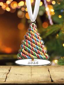 2D flach, Weihnachtsbaum-Süßigkeiten-Dekoration, lustige Weihnachtsfeier-Anhänger-Ornamente, Weihnachtsbaum-Süßigkeiten-Heimdekoration, Weihnachtsbaum-Süßigkeiten-Dekorationsgeschenke, einzigartige Weihnachtsgeschenke für Freunde und Familie - Farbe - Übersicht 2