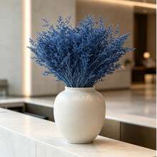 50/80g Artificial Lover's Grass, For Home Decor, Floral Arrangement, Wedding Decoration, Bouquet Making, Holiday Accent, Bohemian Style Photo Prop - Blue - View 7