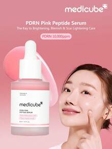 Medicube PDRN 粉紅胜肽精華液 30ml，粉紅光澤精華，含鮭魚 DNA、胜肽、菸鹼醯胺，保濕、緊緻、抗皺、改善膚色不均，韓國保養品 - 粉色 - 查看 1