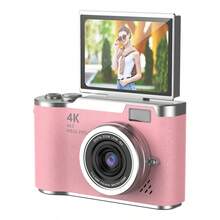 1080P HD bärbar digitalkamera för fotografering och videofilmning, autofokusfunktion, hög pixelupplösning, bildstabiliseringsteknik, 180° vridbar skärm, 8x digital zoom, inbyggt 800mAh uppladdningsbart batteri - Visa 15