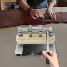 HaroldDol Leather Cutting Machine, Embossing Plate Manual Die Cutter, Leather Embossing Machine, Dual Guide Shafts Die Cut Machine For Various Of Materials, 6.1in Max. Material Feed Width[Ideal Daily Accessory] - Default@YSVITX-000100 - View 4