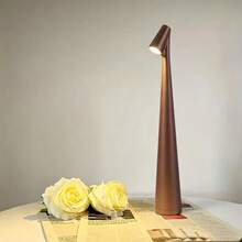 1pc Portable ABS LED Desk Lamp, With USB Cable, Minimalist Slim Design, Touch Dimming, USB Charging, Suitable For Bedroom And Office - Multicolor - View 1