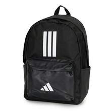 Tas ransel adidas klasik berbahan kain polos, ukuran reguler, gaya unisex, gaya pasangan, hitam. - Hitam - View 6