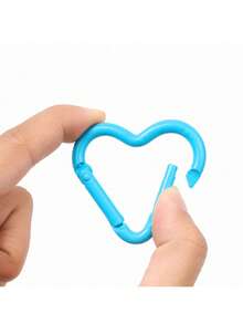 10pcs/Pack Painted Gourd Alloy Carabiner Spring Quick Release Buckle DIY Keychain Backpack Clip Business Gift Jewelry Accessory - Alloy Heart-shaped Carabiner - View 5