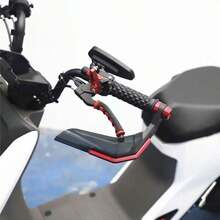 1 Piece Motorcycle Handguard, Universal Aluminum Alloy CNC Windproof Handlebar Protector - A - View 8