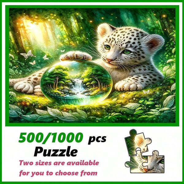 500pcs/1000pcs Adult Large Puzzle Gift, Family Interaction, Puzzle DIY Home Decor, Premium Family Fun Puzzle Designed For Birthday, Valentine's Day, Mother's Day, Thanksgiving, Easter, Halloween, Christmas, Gift Giving, Highly Favored By Puzzle Lovers