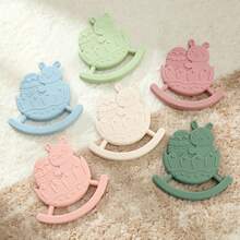 1pc Durable Silicone Teething Toy, Textured Surface, Integrated Design ...