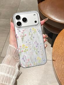 1件花卉印花手機殼，適用於 iPhone 17 / 17 Pro / 17 Pro Max，適用於 iPhone 15，適用於 iPhone 16 Pro Max，適用於 iPhone 16，適用於 iPhone 14，適用於 iPhone 15，適用於 iPhone 16 Plus，適用於 iPhone 18 Pro，適用於 iPhone 18 Pro Max - 彩色 - 查看 2
