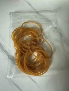 Best-Selling Multi-Size Yellow Elastic Rubber Rings, Wear-Resistant Industrial Rubber Rings, 30/50/100pcs Optional - A - View 10