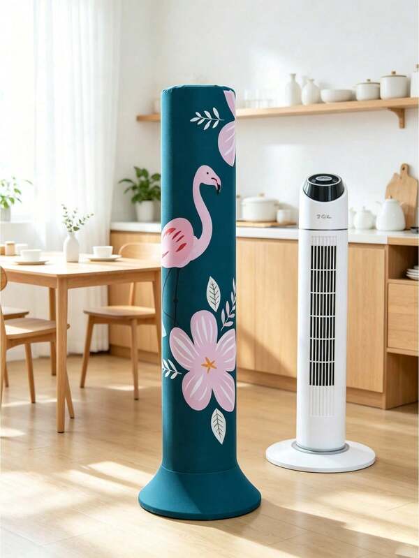 Funda para ventilador de torre, funda protectora elástica para ventilador, funda de almacenamiento a prueba de polvo para ventilador de torre, funda decorativa para ventilador de pie, hecha de tela de alta elasticidad, lavable y reutilizable, adecuada para calentadores, funda protectora a prueba de polvo, compatible con ventiladores de pie grandes, sistemas de circulación de aire, diseño cilíndrico, carcasa protectora de cobertura completa, adecuada para sala de estar, dormitorio, interior, mejor opción para amigos, mamás, inquilinos, entusiastas de la decoración del hogar, entusiastas de la decoración del hogar, esencial para la temporada de limpieza de primavera, temporada de regreso a la escuela, inauguración de la casa