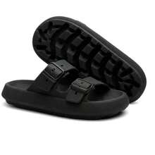 Sandalia Chinelo Birken Conforto Masculino  Verão Praia Tendencia - Preto - Visão 3