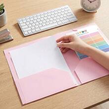 1/5/10pcs Plastic File Folders, Document Storage Organizers, Waterproof Heavy Duty Multi-Purpose Portable Expanding File Pockets, For Office, Company, Students, Exam Papers, Random Cover Label Cards, Back To School Season, School Supplies - Multicolor - View 3