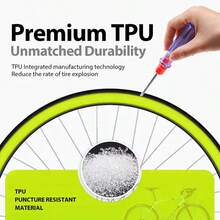 Pollycycle 2pcs Mountain Bike Bicycle Inner Tubes, Suitable For 26/27.5/29 Inch Mountain Bikes, Road Bikes, Ultra-Light TPU Material, Puncture-Resistant, 45mm Presta Valve - Multicolor - View 5
