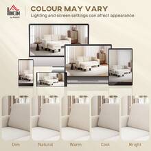 HOMCOM 73" Sectional Sofa, L Shaped Couch With Changeable Chaise Or Ottoman, Corduroy 3 Seat Sectional Couch For Living Room, Bedroom, Apartment, 2200lb Capacity, Cream White - 白色 - 查看 8