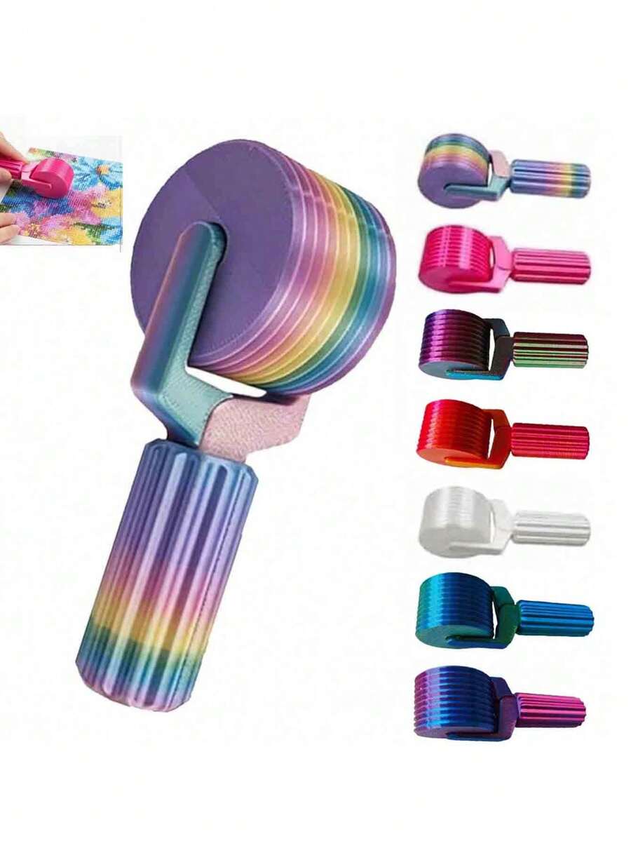 1pc Diamond Painting Roller Tool, Handheld Diamond Painting Roller Tool, DIY Craft Tool, Suitable For Diamond Embroidery And Detachable Diamond Painting Accessories - A - View 1